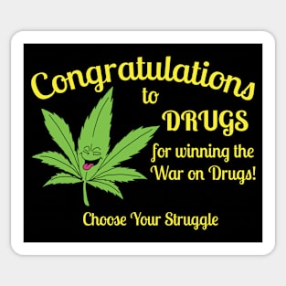 Congratulations to Drugs Sticker